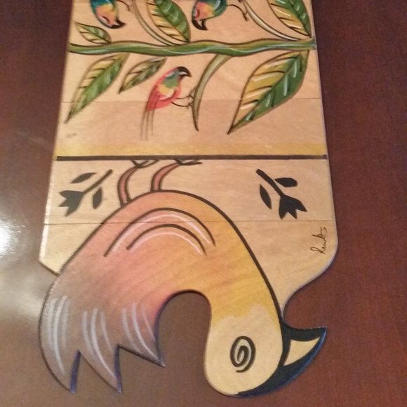 Kakadu handpainted wooden table runner - Picture 2 of 5